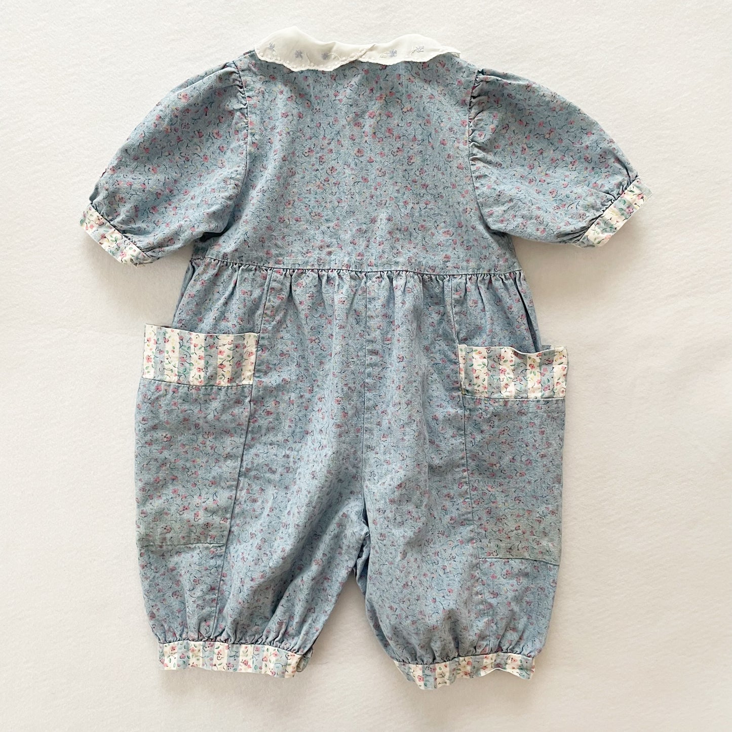 OshKosh Chambray Floral Print Romper