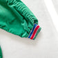 OshKosh Kelly Green Cuffed Overalls - Yellow Clover Vintage Kids Clothes