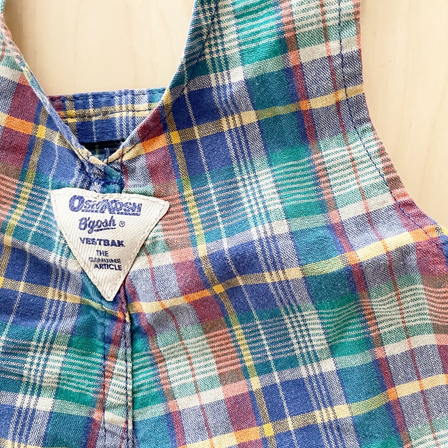 OshKosh Plaid Shortalls