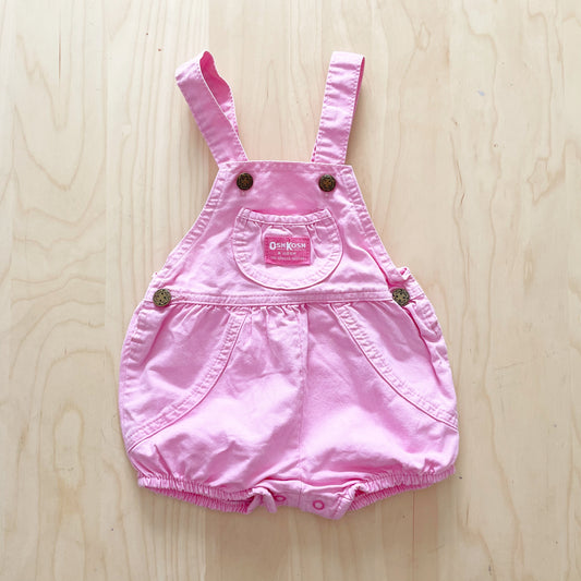 Vintage OshKosh Pink Bubble Romper - Yellow Clover Vintage Kids Clothes