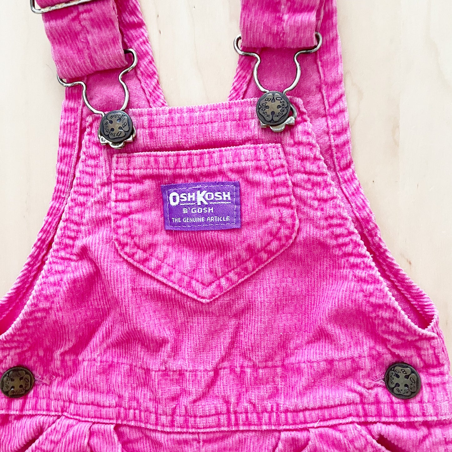 OshKosh Bright Pink Cord Overalls