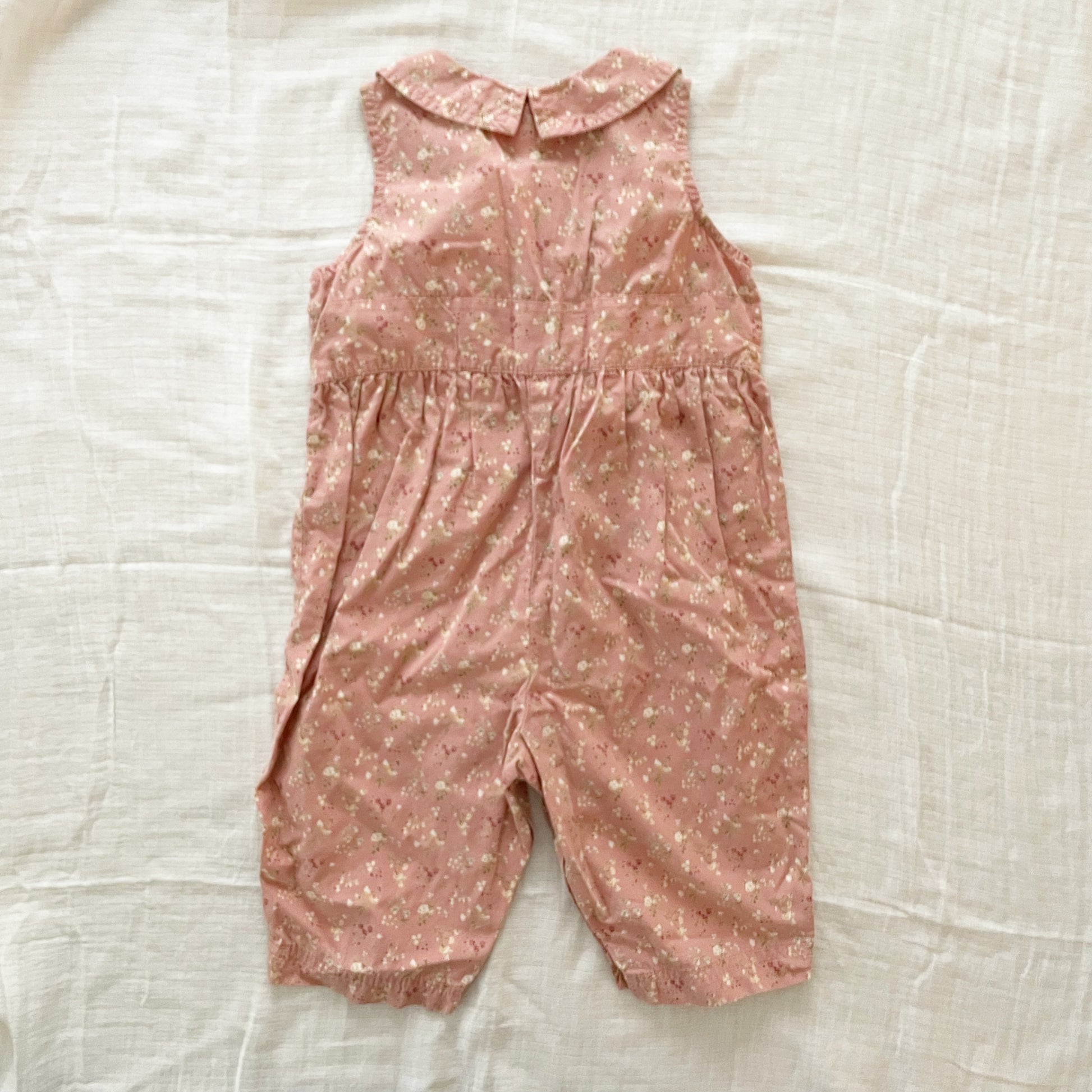 Baby Gap Floral Romper + Hat Set - Yellow Clover Vintage Kids Clothes