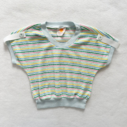 Sears Terry Striped Top - Yellow Clover Vintage Kids Clothes