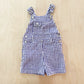 Honors Seersucker Gingham Shortalls - Yellow Clover Vintage Kids Clothes