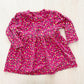OshKosh Pear Floral Jersey Dress - Yellow Clover Vintage Kids Clothes