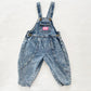 OshKosh Acid Wash Bubble Overalls - Yellow Clover Vintage Kids Clothes