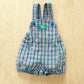 Vintage Baby B’gosh Seersucker Plaid Bubble Romper Overalls - Yellow Clover Vintage Kids Clothes