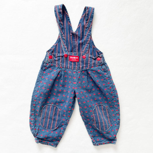 OshKosh Rose Woven Vestback Pants - Yellow Clover Vintage Kids Clothes