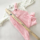 OshKosh Terry Faux Overalls Sleeper - Yellow Clover Vintage Kids Clothes
