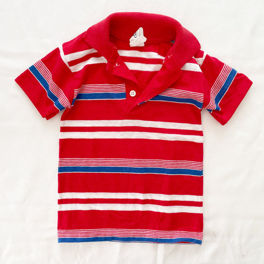 Vintage Carter’s Striped Polo - Yellow Clover Vintage Kids Clothes