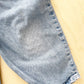 OshKosh Scoop Cut Lighter Wash Overalls - Yellow Clover Vintage Kids Clothes