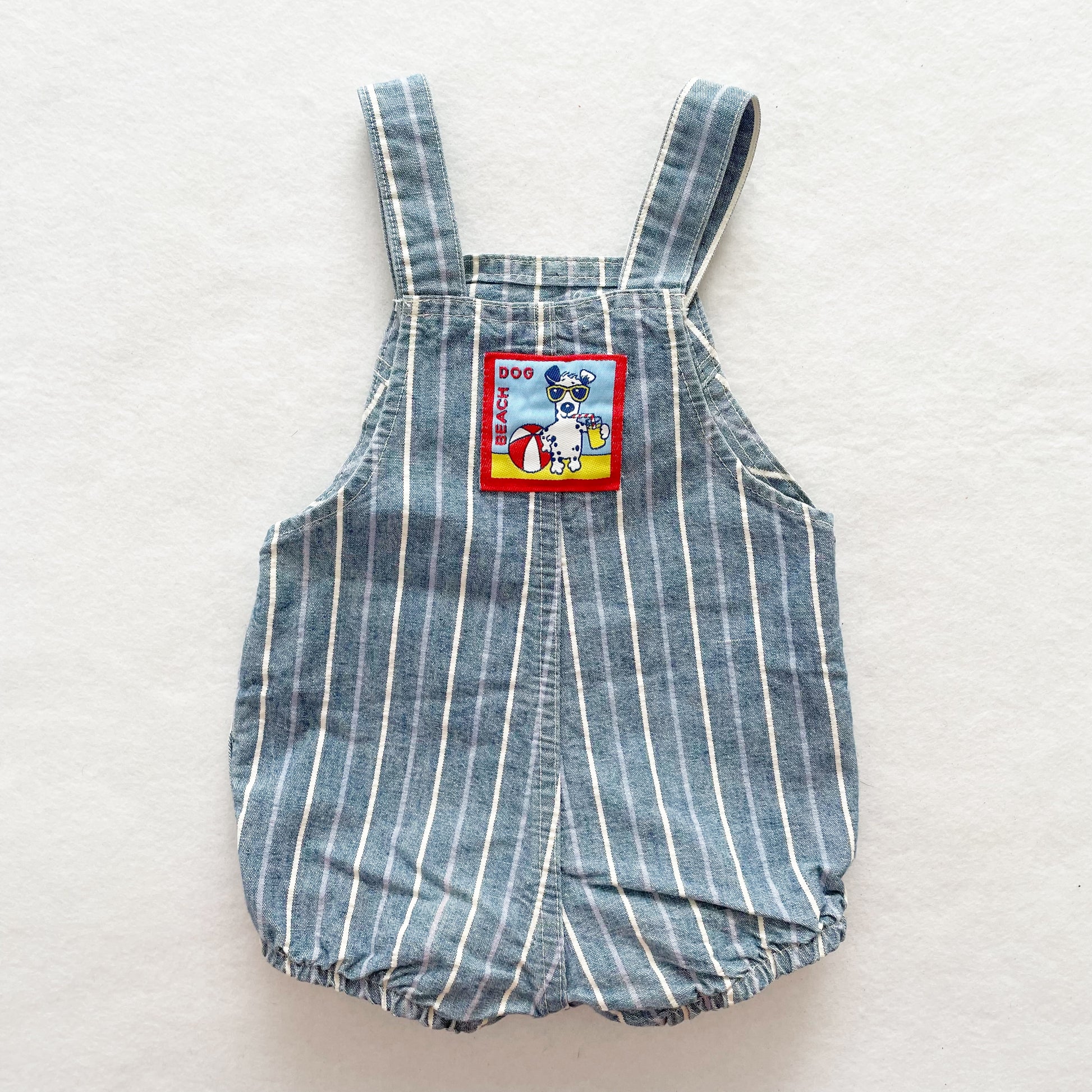 OshKosh Beach Dog Bubble Romper - Yellow Clover Vintage Kids Clothes