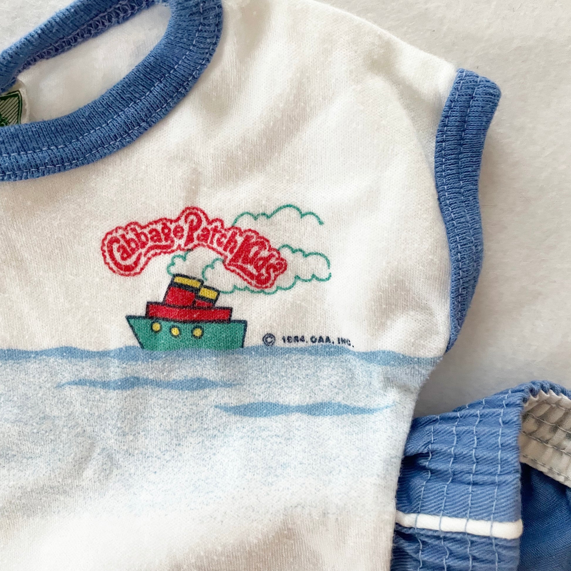 Cabbage Patch Kids Nautical Outfit - Yellow Clover Vintage Kids Clothes