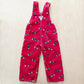 OshKosh Race Car Cord Overalls - Yellow Clover Vintage Kids Clothes