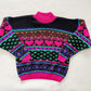 Hearts Fair Isle Mockneck Sweater