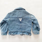 OshKosh Ruffle Denim Jacket - Yellow Clover Vintage Kids Clothes