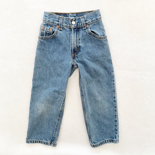 Y2K Levi’s 550 Slim Jeans - Yellow Clover Vintage Kids Clothes