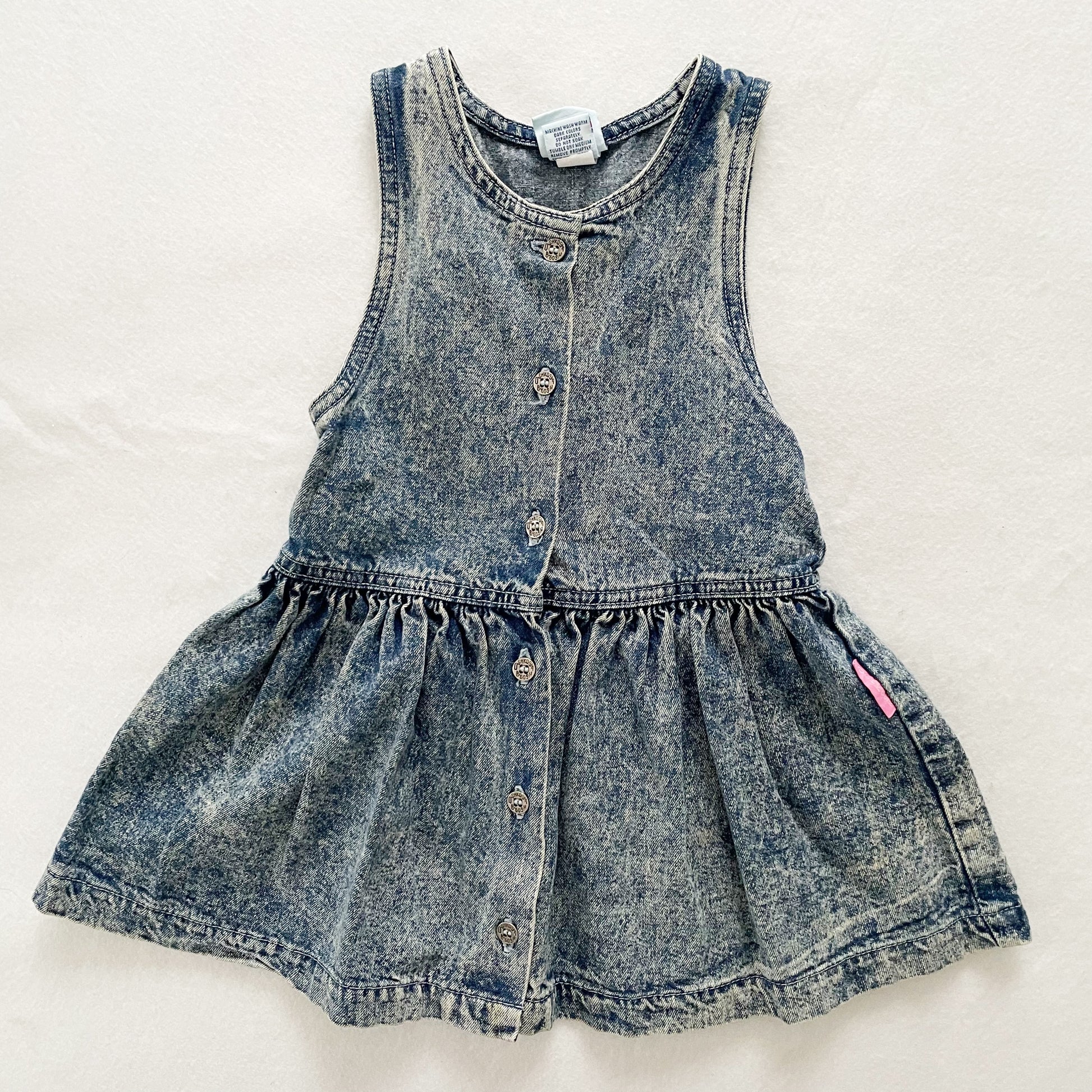 Vintage OshKosh Acid Wash Girls Dress