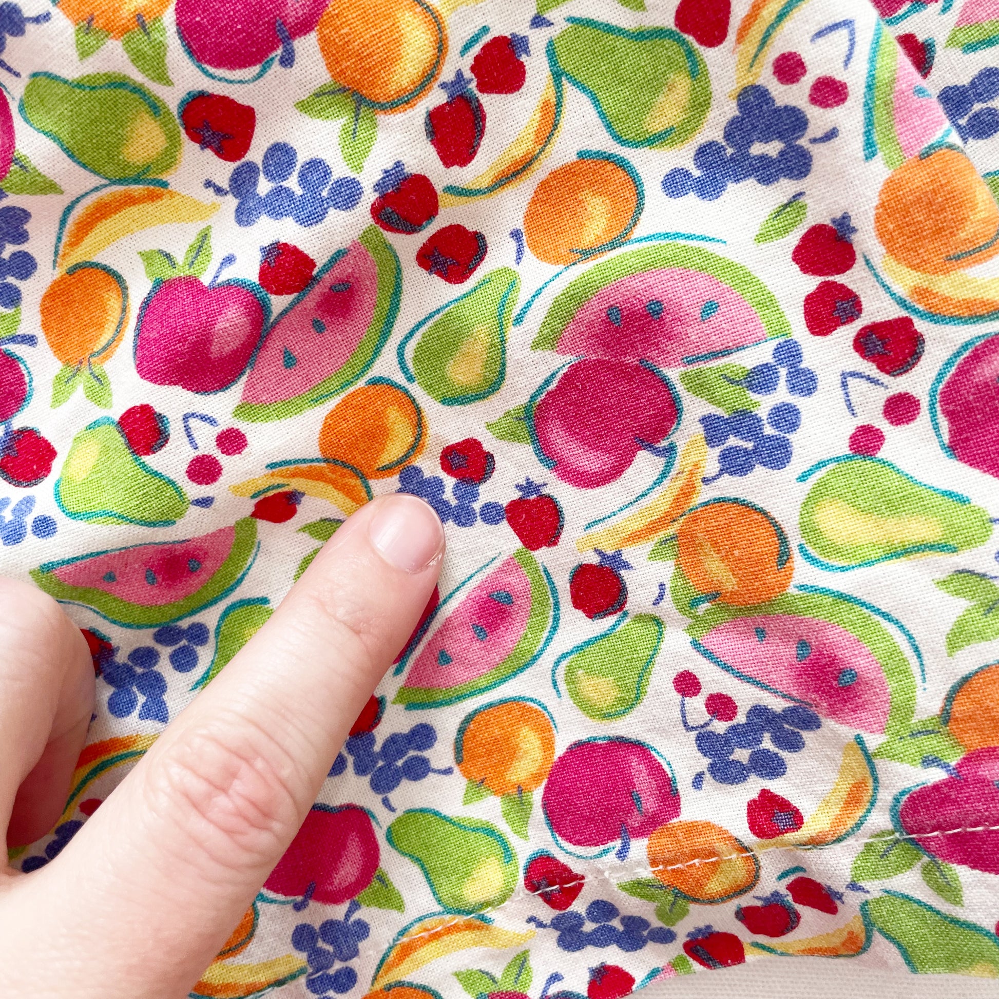 OshKosh Fruit Print Crossback Dress - Yellow Clover Vintage Kids Clothes