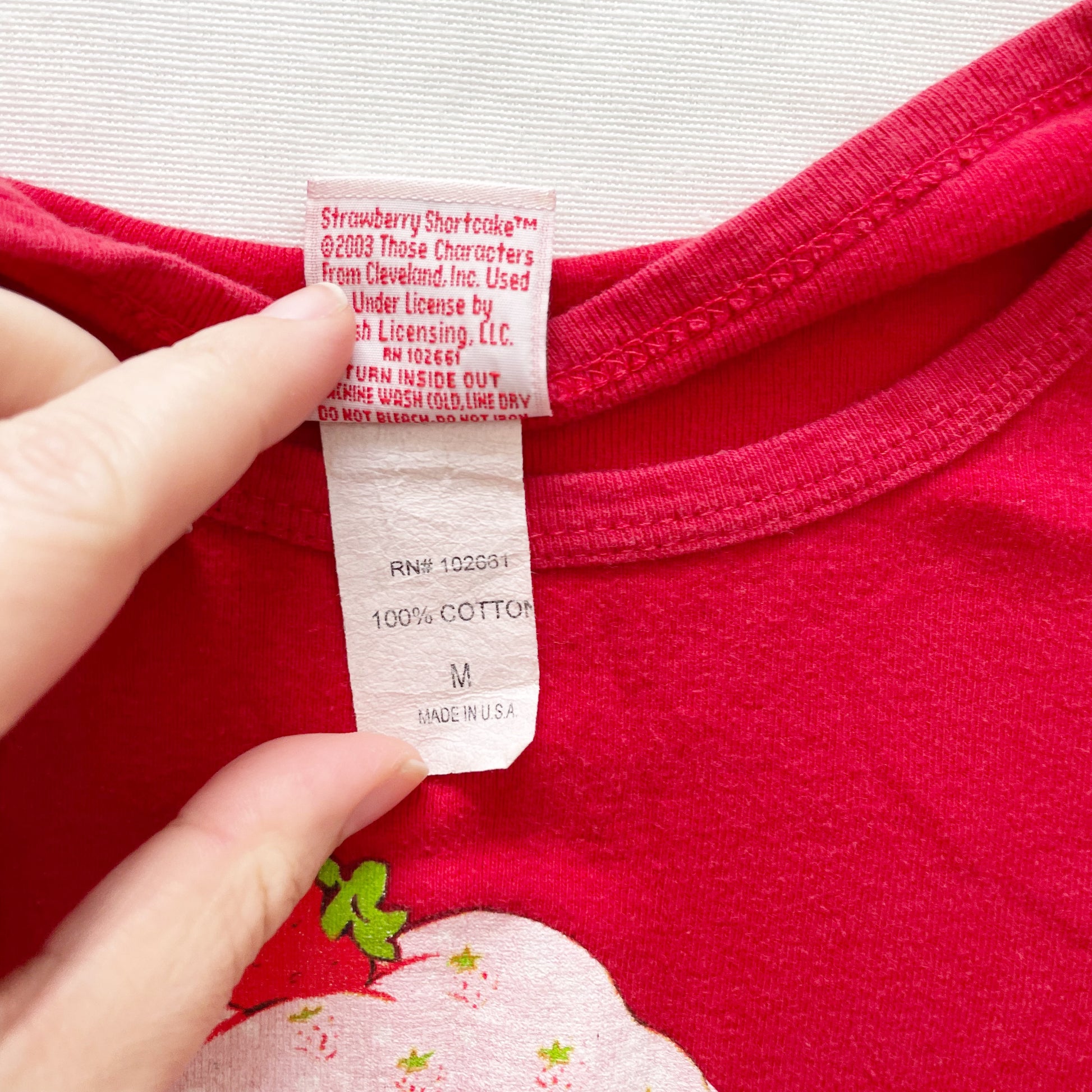 Strawberry Shortcake Graphic Tee - Yellow Clover Vintage Kids Clothes