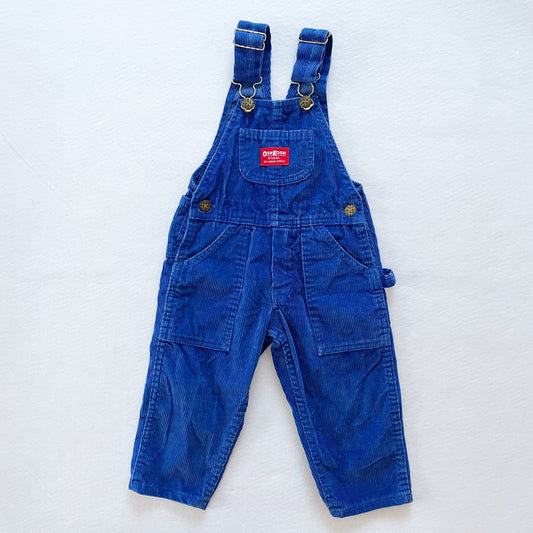 OshKosh Blue Cord Overalls - Yellow Clover Vintage Kids Clothes