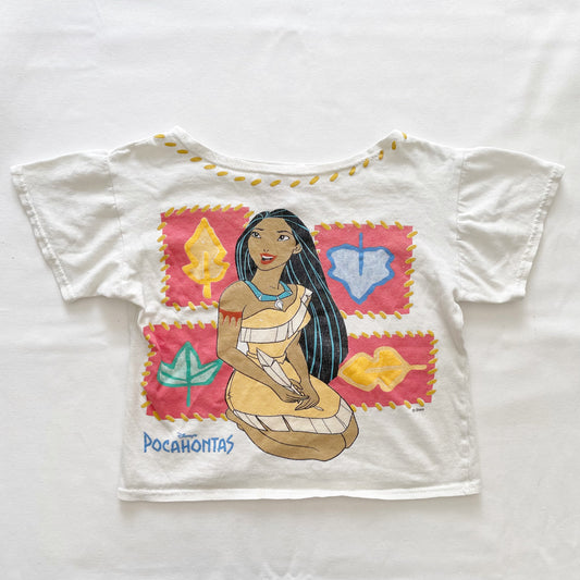 Pocahontas Cropped Tee - Yellow Clover Vintage Kids Clothes
