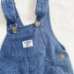 OshKosh Dark Blue Thin Striped Overalls - Yellow Clover Vintage Kids Clothes