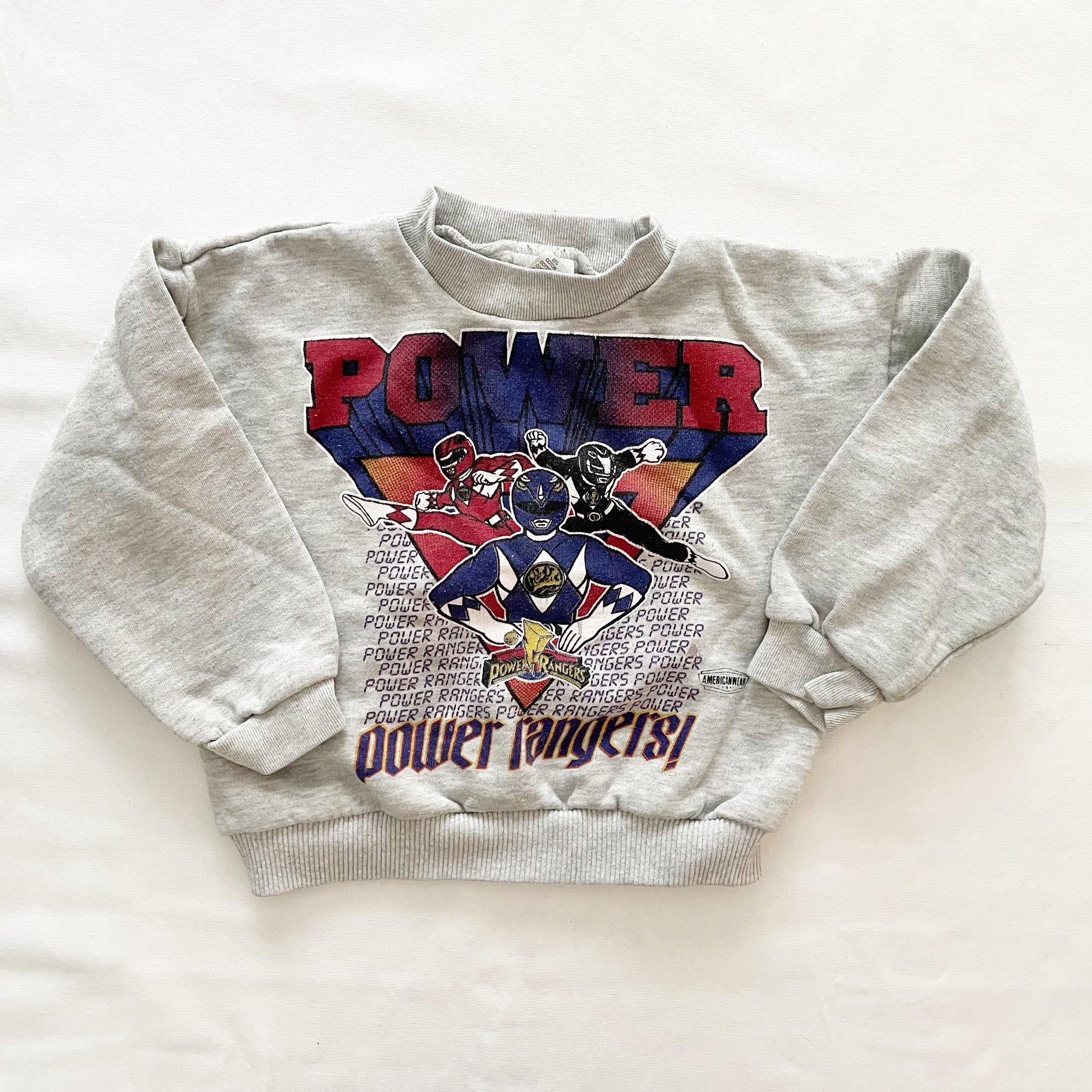 Americanwear Power Rangers Sweatshirt • 3T - Yellow Clover Vintage Kids Clothes