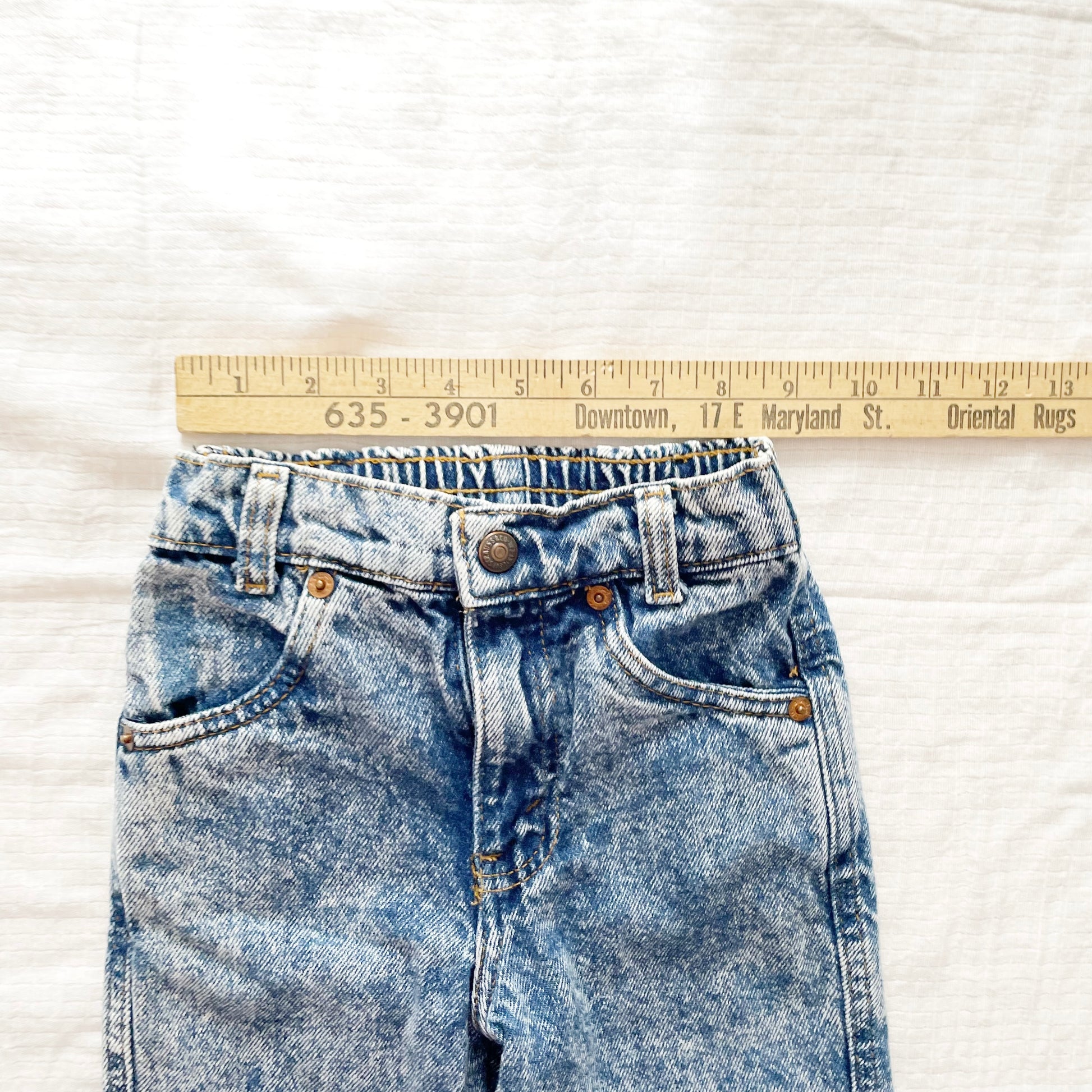 Levi’s Acid Wash Jeans • 4T - Yellow Clover Vintage Kids Clothes