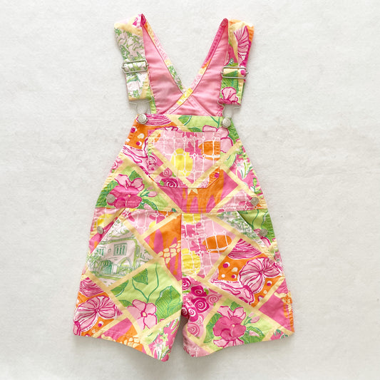 Lilly Pulitzer Shortalls - Yellow Clover Vintage Kids Clothes