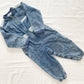 OshKosh Joe’s Garage Acid Wash Jumpsuit - Yellow Clover Vintage Kids Clothes