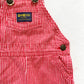 OshKosh Red Hickory Stripe Overalls