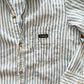 OshKosh Double Pocket Chambray Stripe Button Down - Yellow Clover Vintage Kids Clothes