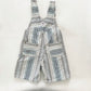 OshKosh Striped Shortalls - Yellow Clover Vintage Kids Clothes