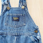 OshKosh Medium Wash Denim Overalls - Yellow Clover Vintage Kids Clothes