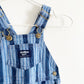 OshKosh Blue Wide Striped Overalls - Yellow Clover Vintage Kids Clothes