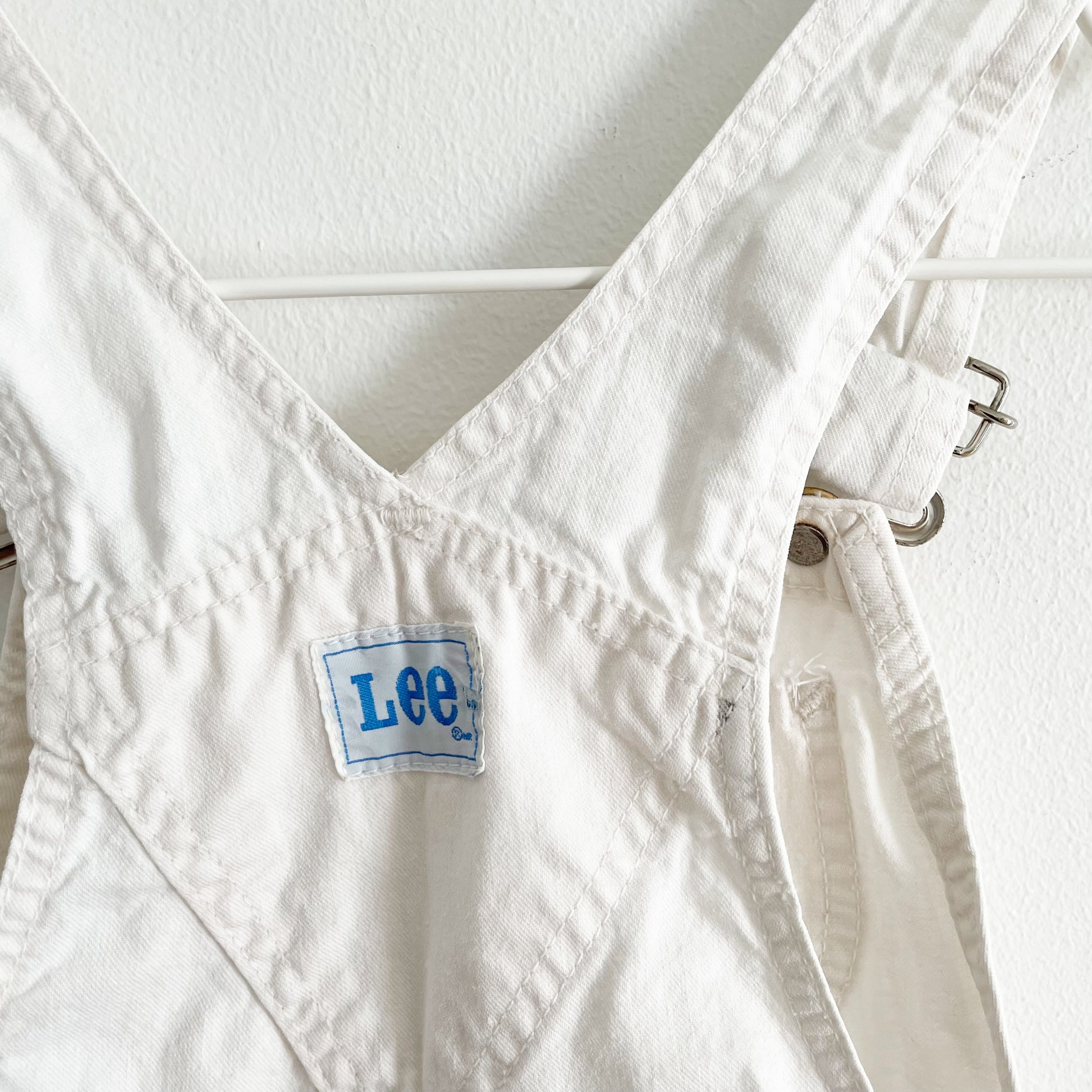Lee Off-White Overalls • 5T? - Yellow Clover Vintage Kids Clothes