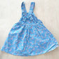 Vintage OshKosh Chambray Floral Bow Back Skirtall