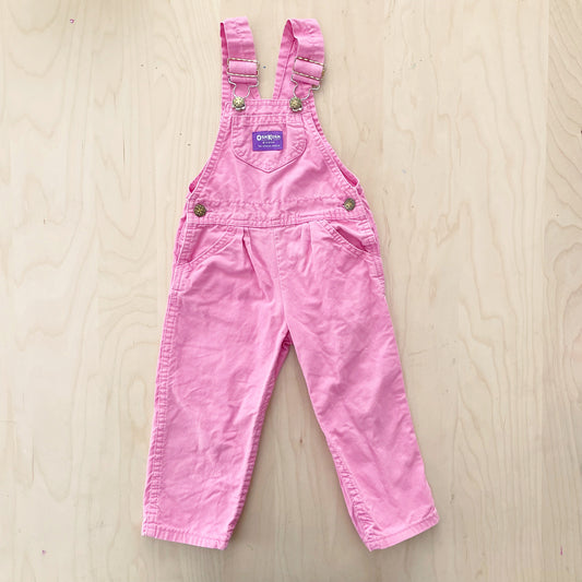 Vintage OshKosh Bubble Gum Pink Overalls