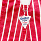 OshKosh Red Stripe Shortalls - Yellow Clover Vintage Kids Clothes