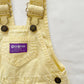 OshKosh Light Yellow Purple Label Shortalls - Yellow Clover Vintage Kids Clothes
