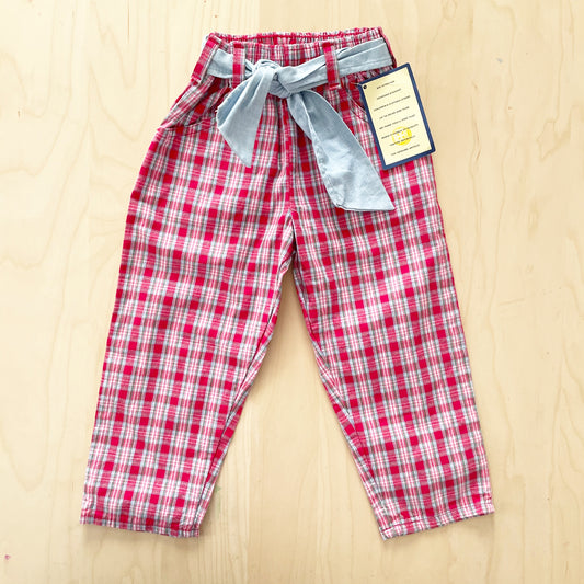 Deadstock OshKosh Plaid Pants - Yellow Clover Vintage Kids Clothes
