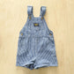 OshKosh Hickory Striped Shortalls - Yellow Clover Vintage Kids Clothes