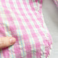 OshKosh Pink Textured Plaid Overalls - Yellow Clover Vintage Kids Clothes
