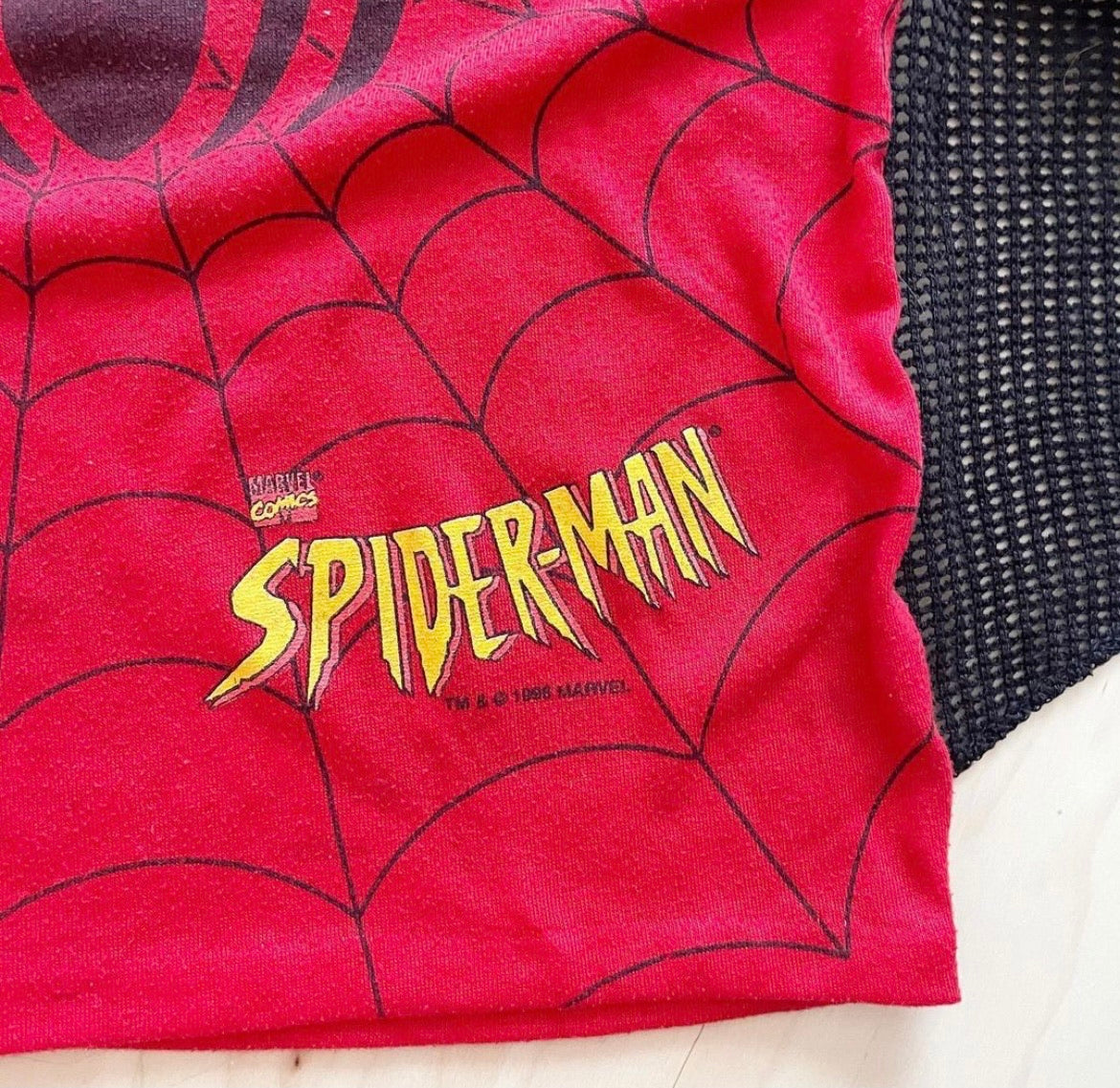 Vintage Marvel Spider-Man Tee - Yellow Clover Vintage Kids Clothes