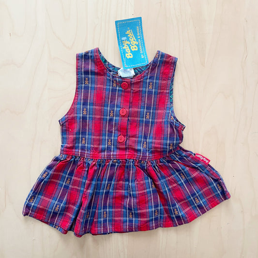 Baby B’gosh Bear Plaid Dress - Yellow Clover Vintage Kids Clothes