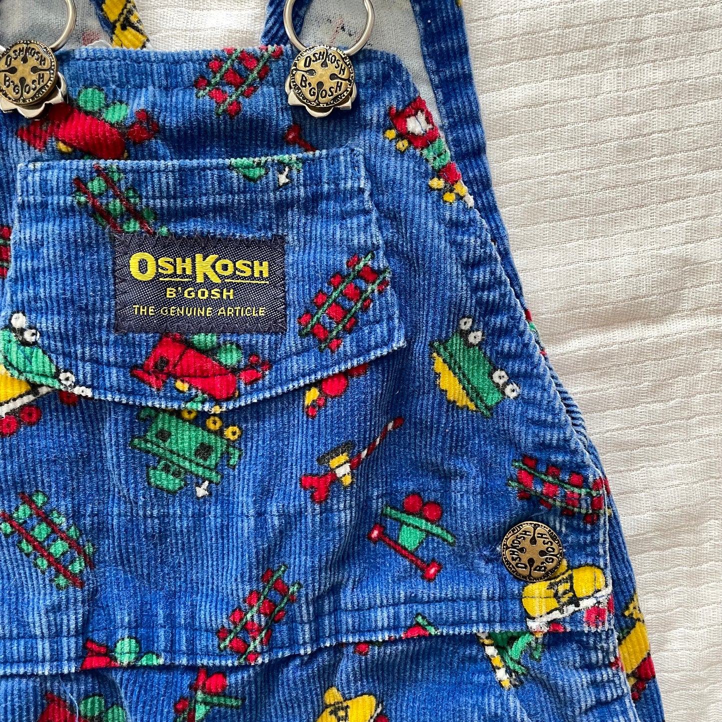 OshKosh Train Fine Cord Overalls