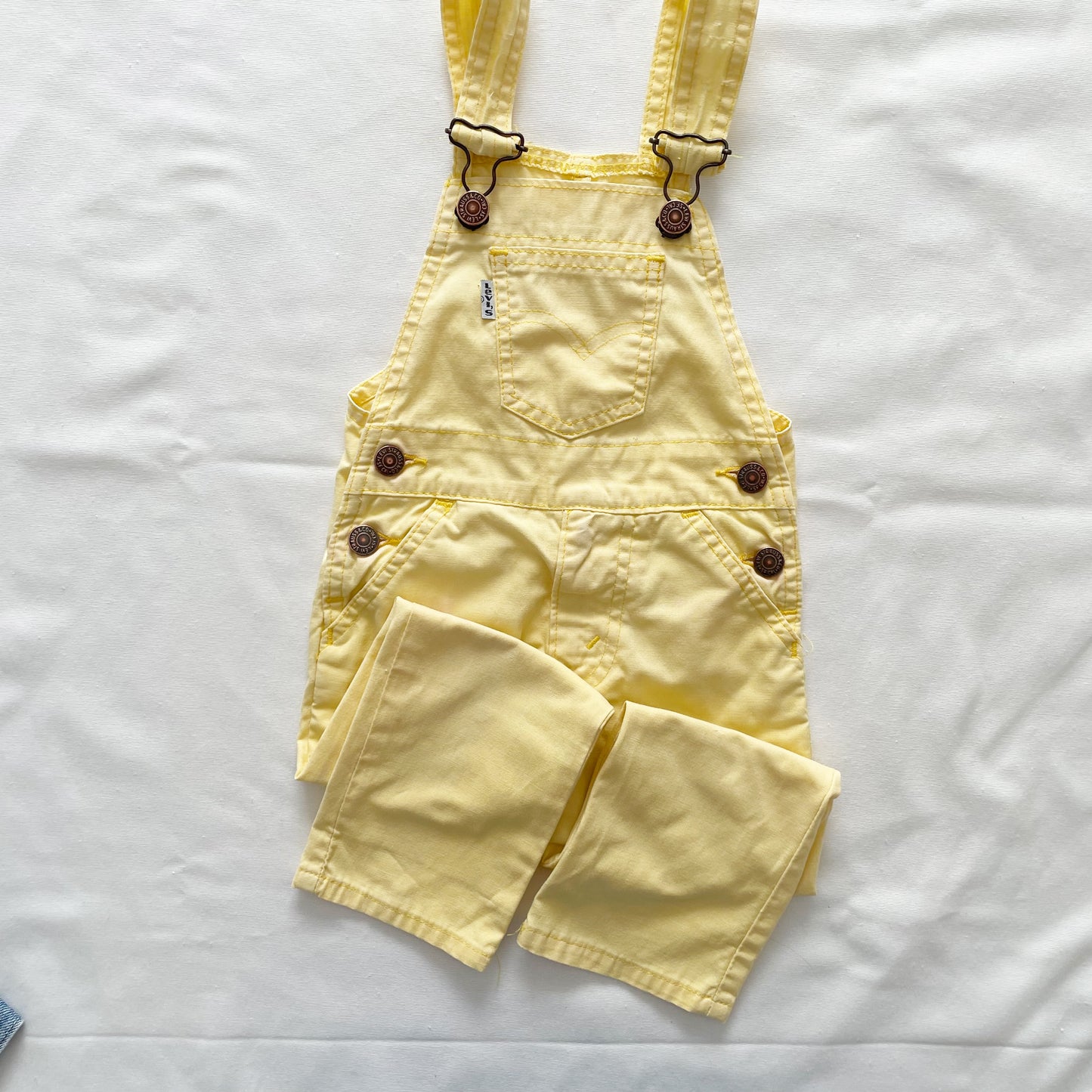 Vintage Levi’s Light Yellow Toddler Overalls 
