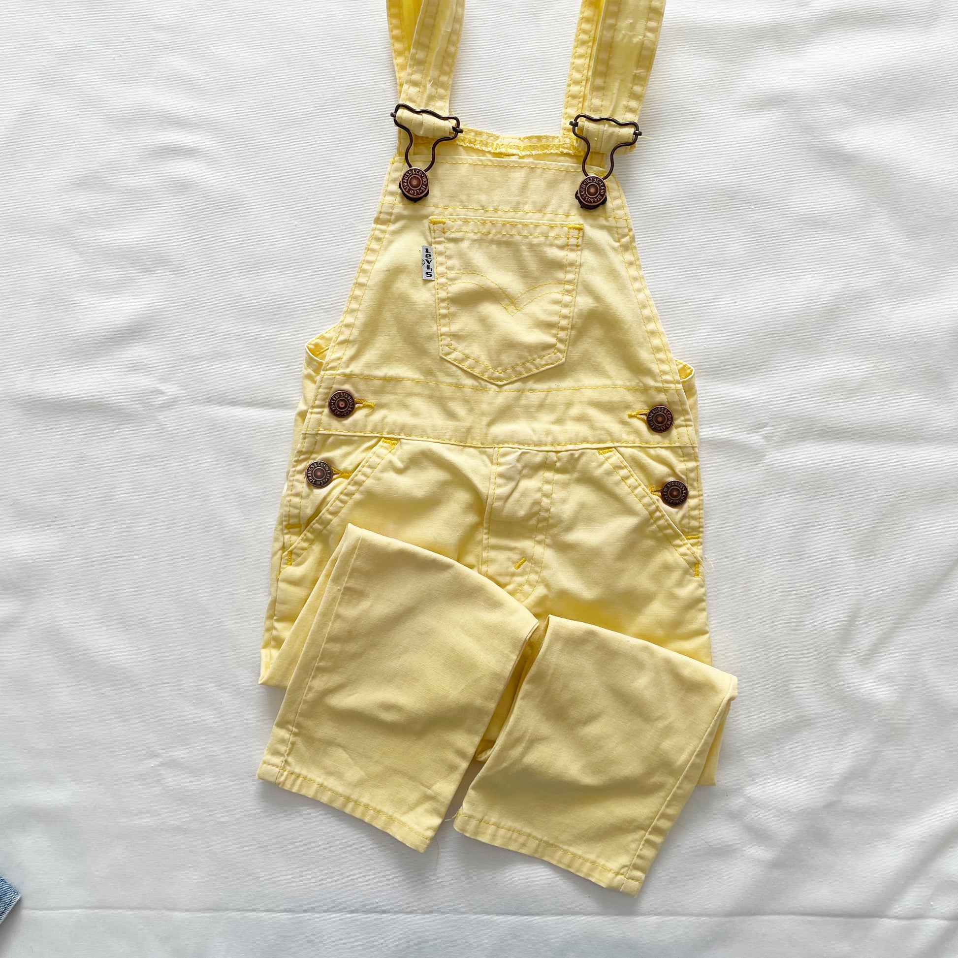 Vintage Levi’s Light Yellow Toddler Overalls 