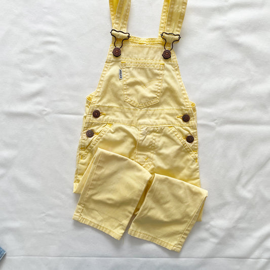 Levi’s Light Yellow Overalls • 2T/3T? - Yellow Clover Vintage Kids Clothes